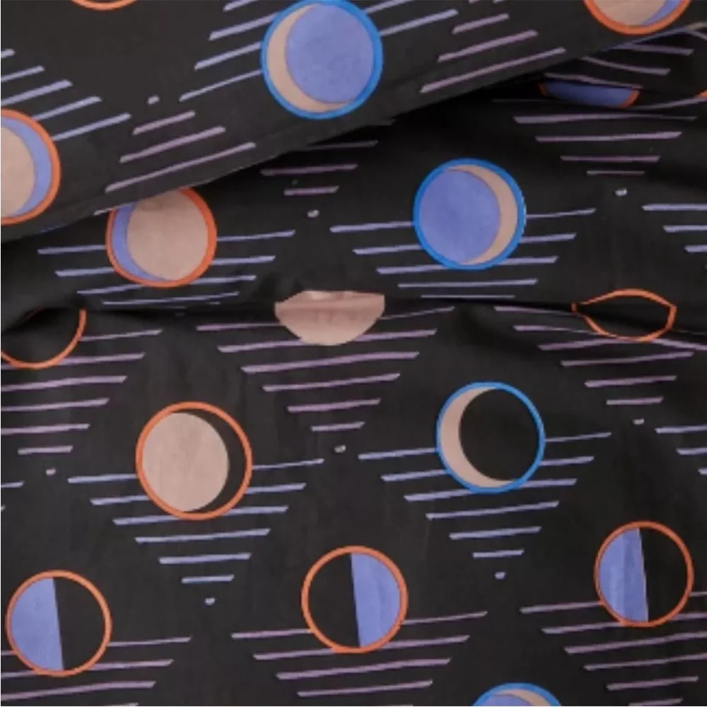 UO Home Moon‎ Print Smooth Cotton Duvet Set Twin XL